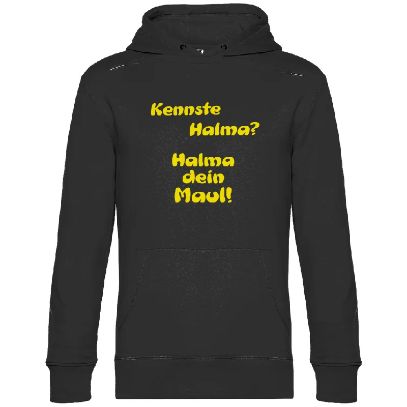Premium Hoodie "Kennste Halma?" Hoodie with Hood Adjustable Protection