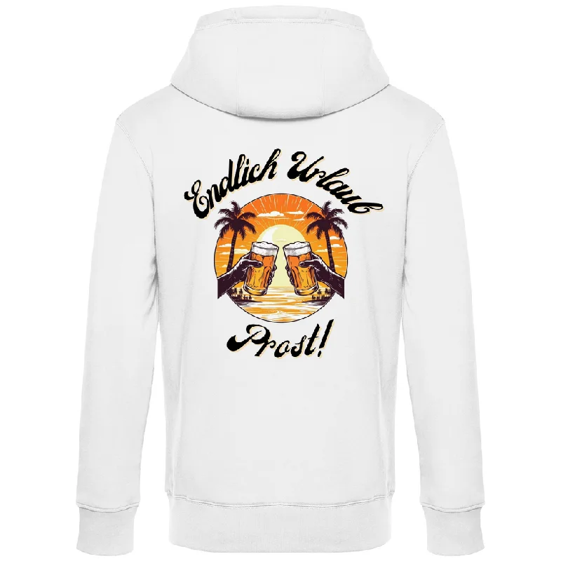 Premium Hoodie "Urlaub 2" (Backprint) Hoodie with Logo Branding Identity