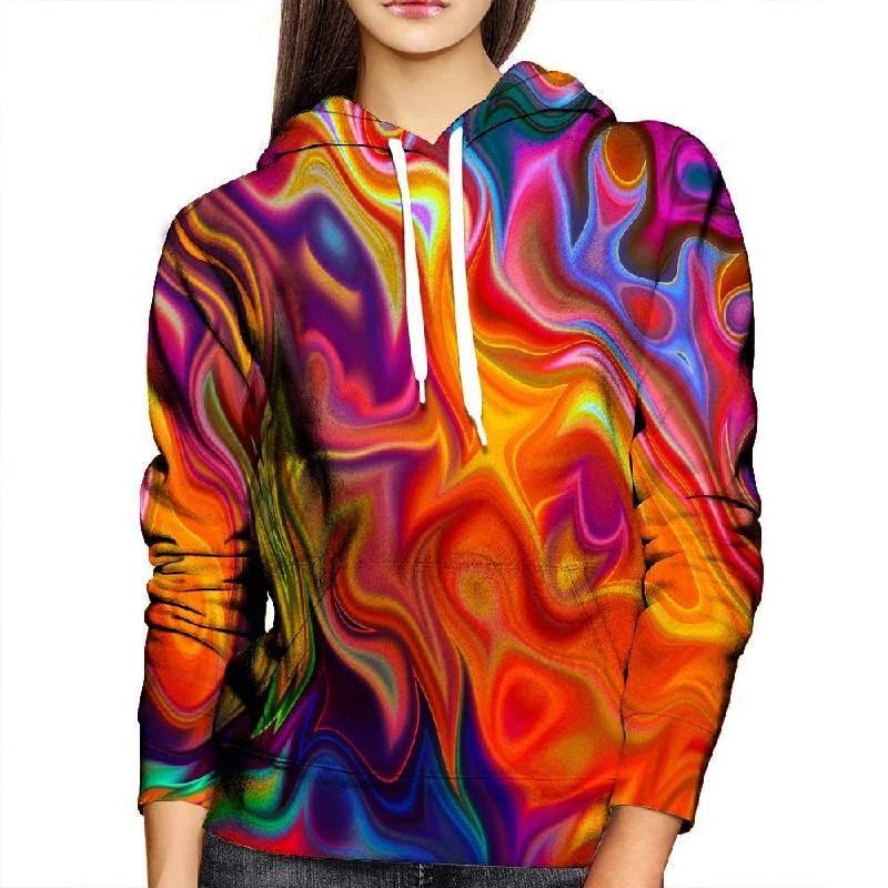 Psychedelic Flow Womens Hoodie