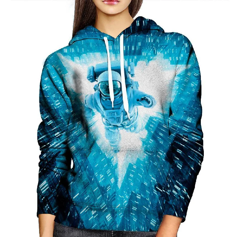 Quantum Cradle Womens Hoodie Hoodie with Slit Hem Functional Movement
