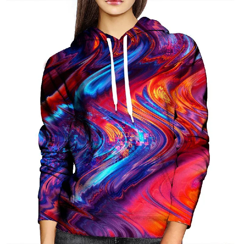 Red Beams Womens Hoodie Graphic Hoodie Design Print