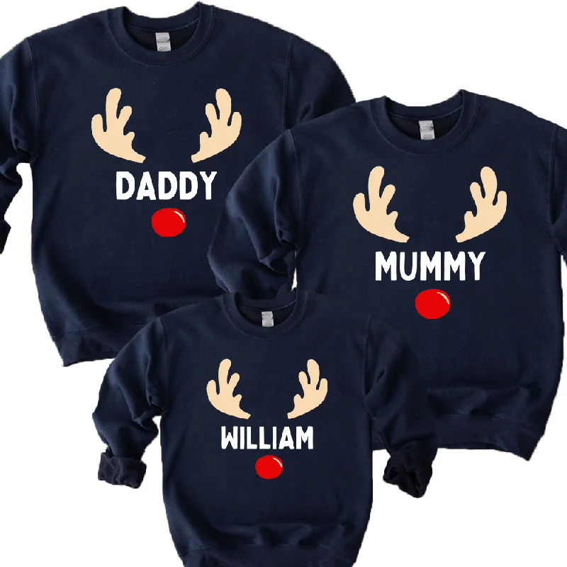 Reindeer Family Matching Christmas Sweatshirts Hoodie with Drop Shoulder Relaxed Streetwear Reindeer Family Matching Christmas Sweatshirts Hoodie with Drop Shoulder Relaxed Streetwear