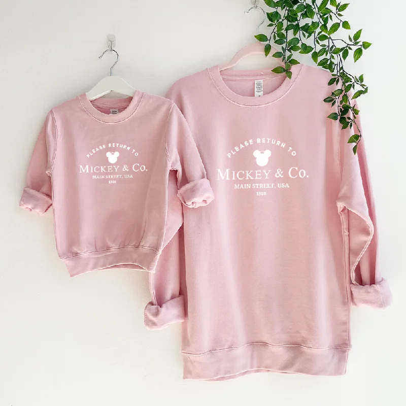 Return To USA Kids Matching Mum & Kid Sweatshirts Hoodie with Drop Shoulder Relaxed Streetwear Return To USA Kids Matching Mum & Kid Sweatshirts Hoodie with Drop Shoulder Relaxed Streetwear