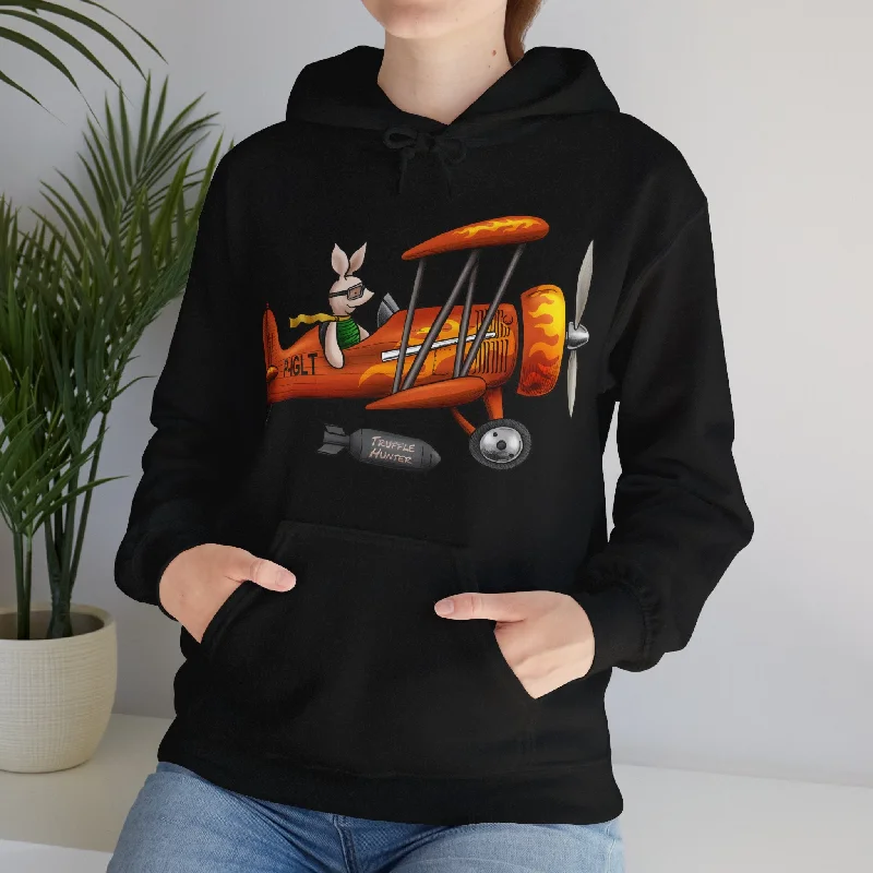 This little Piggy Pilot design Unisex Hoodie Hoodie with Hem Detail Decorative Unique This little Piggy Pilot design Unisex Hoodie Hoodie with Hem Detail Decorative Unique