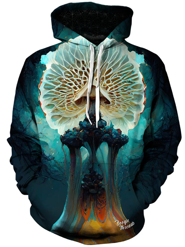 Warped Breath Unisex Hoodie Hoodie with Sequins Glamorous Eye-catching