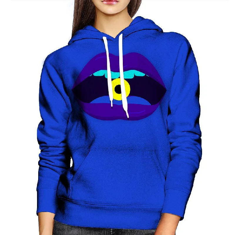 Yellow Candy Womens Hoodie Hoodie with Raw Hem Edgy Unfinished