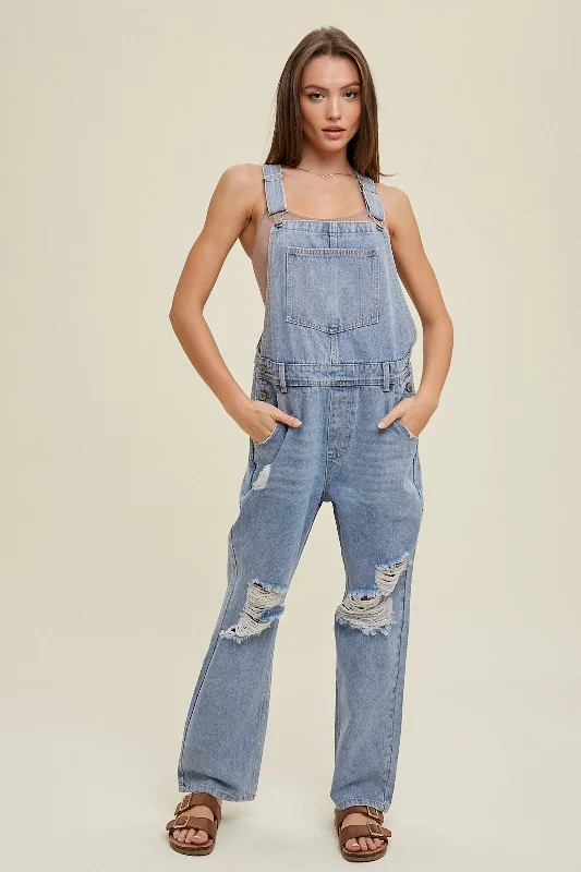 Hometown Hero Denim Overalls Cozy Sherpa Overalls