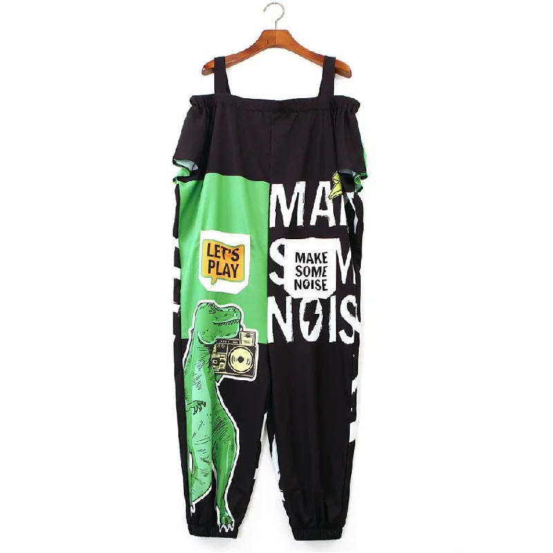 Women Jumpsuit Hip Hop Overalls Romper Print Loose Harem Pants Romper Checkered Plaid Overalls Women Jumpsuit Hip Hop Overalls Romper Print Loose Harem Pants Romper Checkered Plaid Overalls