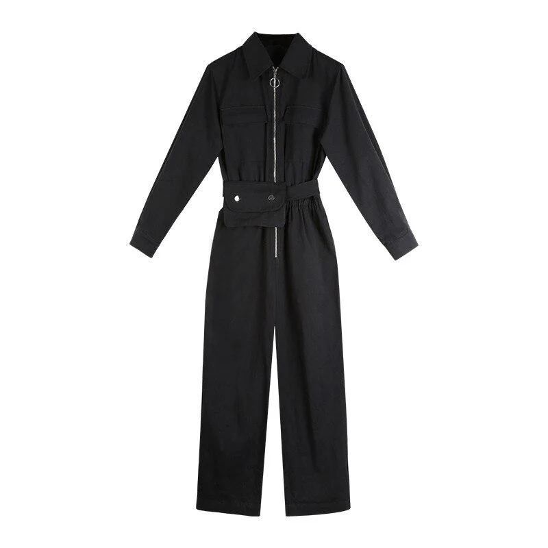 Women Jumpsuits Romper Full Sleeve Style Loose Casual Overalls Asymmetric Shoulder Overalls Women Jumpsuits Romper Full Sleeve Style Loose Casual Overalls Asymmetric Shoulder Overalls