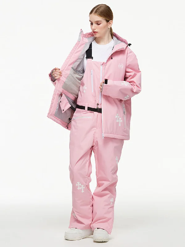 Women's Arctic Queen Snowflake Princess Fantasy Snow Suit with Overalls Bibs Feminine Tie-Back Jumpsuit Women's Arctic Queen Snowflake Princess Fantasy Snow Suit with Overalls Bibs Feminine Tie-Back Jumpsuit