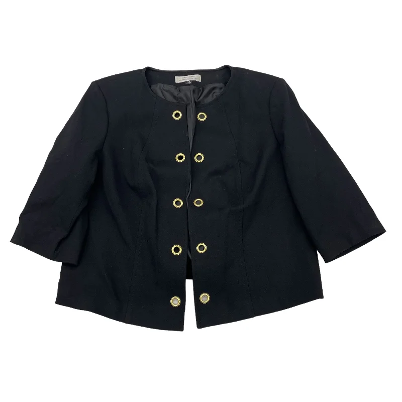 Black Blazer Tahari By Arthur Levine, Size 1x Women's Classic Blazer