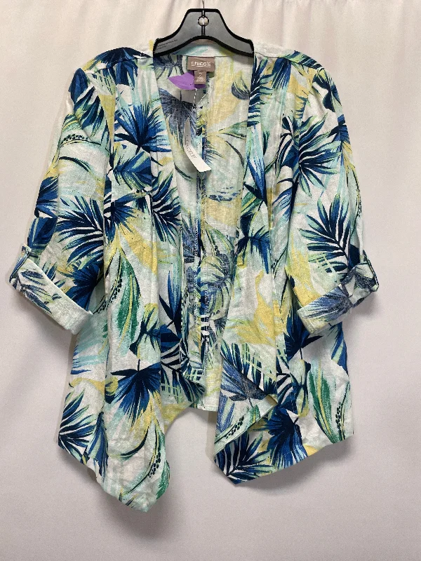 Blue Blazer Chicos, Size L Women's Pencil Blazer