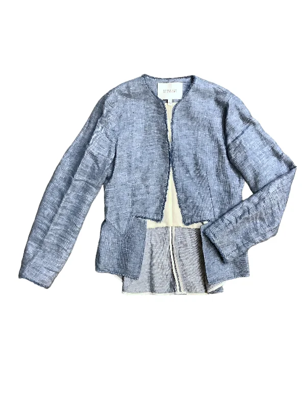 Blue Denim Blazer Designer Derek Lam, Size 8 Women's Vintage Jacket