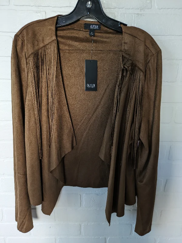 Brown Blazer Ana, Size L Women's Unique Blazer