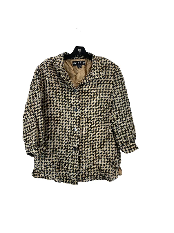 Brown Blazer Silkland, Size L Spring Women's Coat