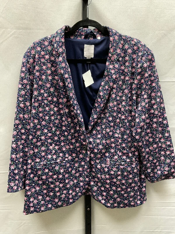Floral Print Blazer Lc Lauren Conrad, Size Xxl Women's High-End Blazer