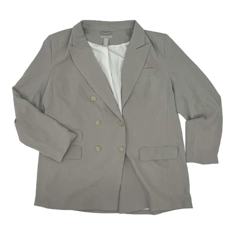 Green Blazer H&m, Size Xl Cotton Blend Blazer