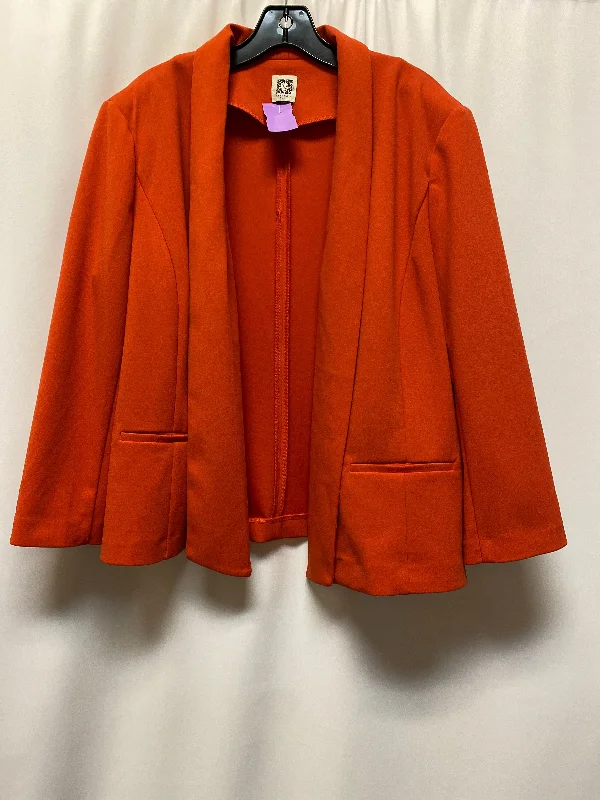 Orange Blazer Anne Klein, Size Xl Women's Premium Blazer