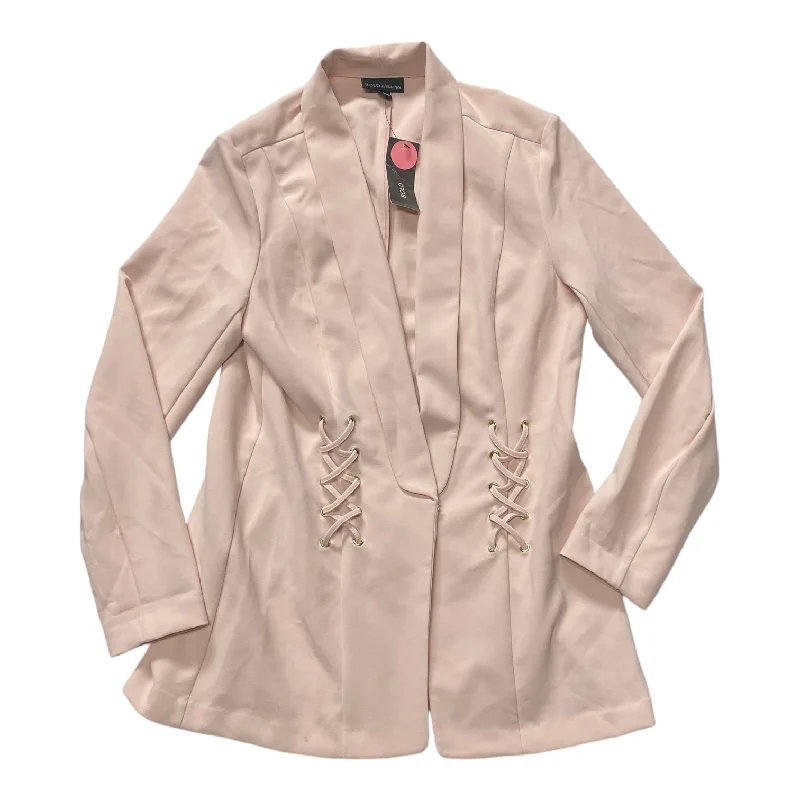 Pink Blazer Bold Elements, Size L Women's Handmade Blazer