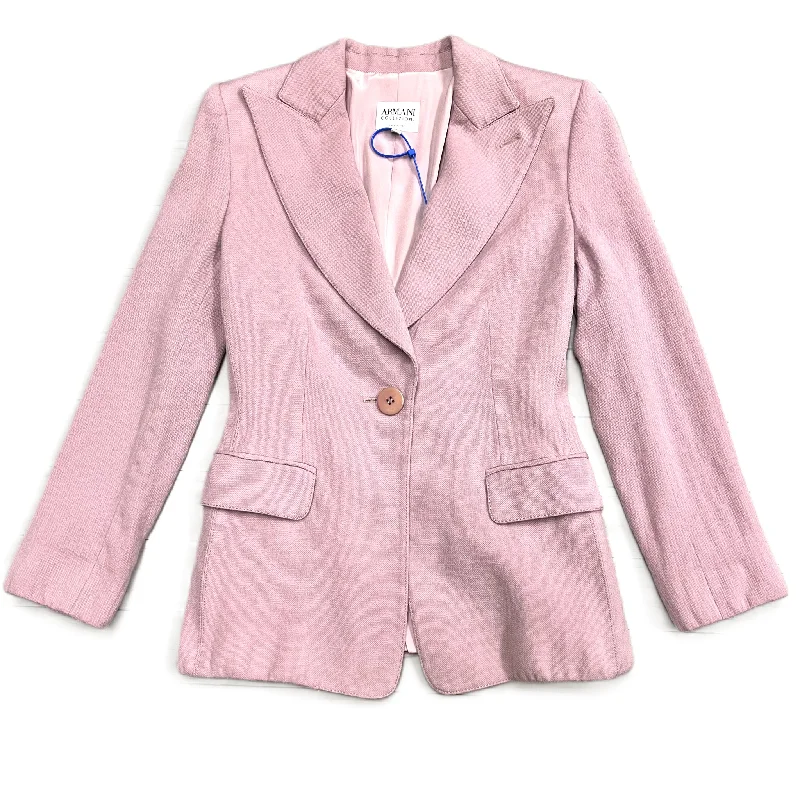 Purple Blazer Luxury Designer By Armani, Size: S Women's Trendy Jacket