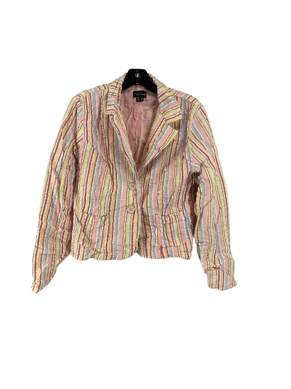 Striped Pattern Blazer My Michele, Size Xl Women's Casual Suit