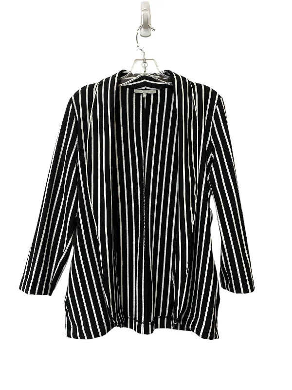 Striped Pattern Blazer Sweet Rain, Size L Women's Vacation Suit