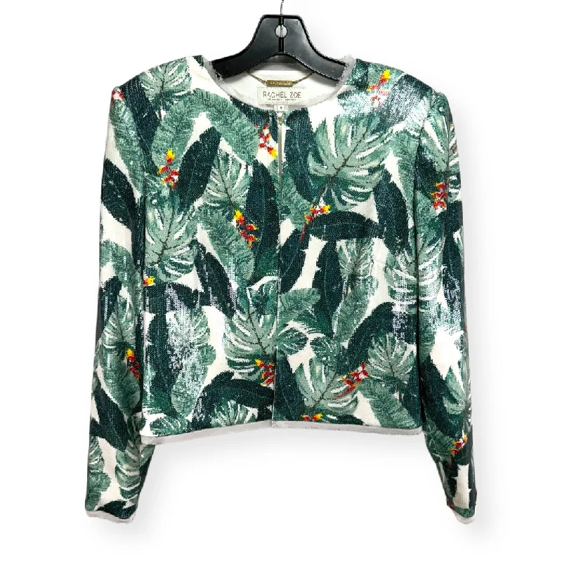 Tropical Print Blazer Rachel Zoe, Size 10 Women's Radiation Jacket