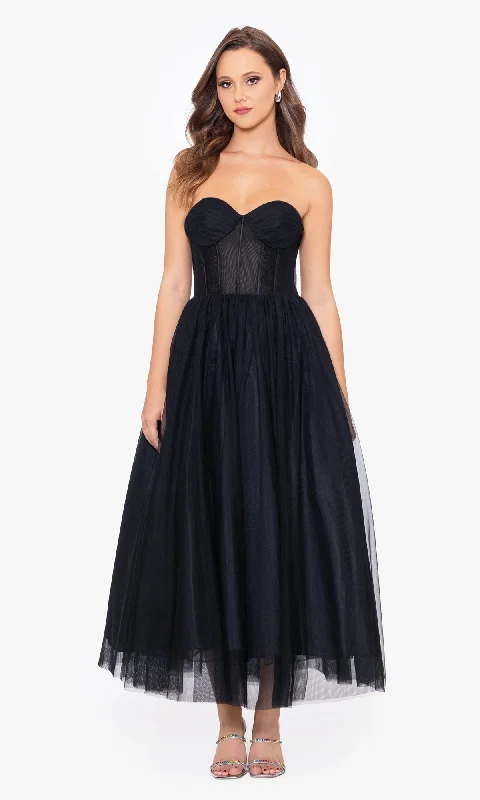 Formal Long Dress BA-26355 by Betsy and Adam Tunics Designer luxury