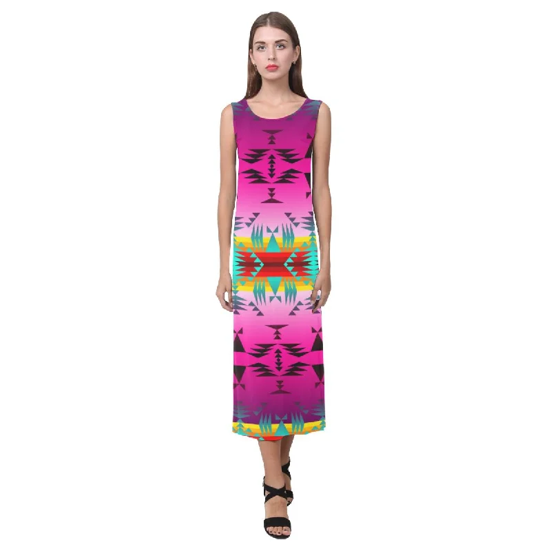 Between the Cascade Mountains Phaedra Sleeveless Open Fork Long Dress Tunics Luxurious premium Between the Cascade Mountains Phaedra Sleeveless Open Fork Long Dress Tunics Luxurious premium