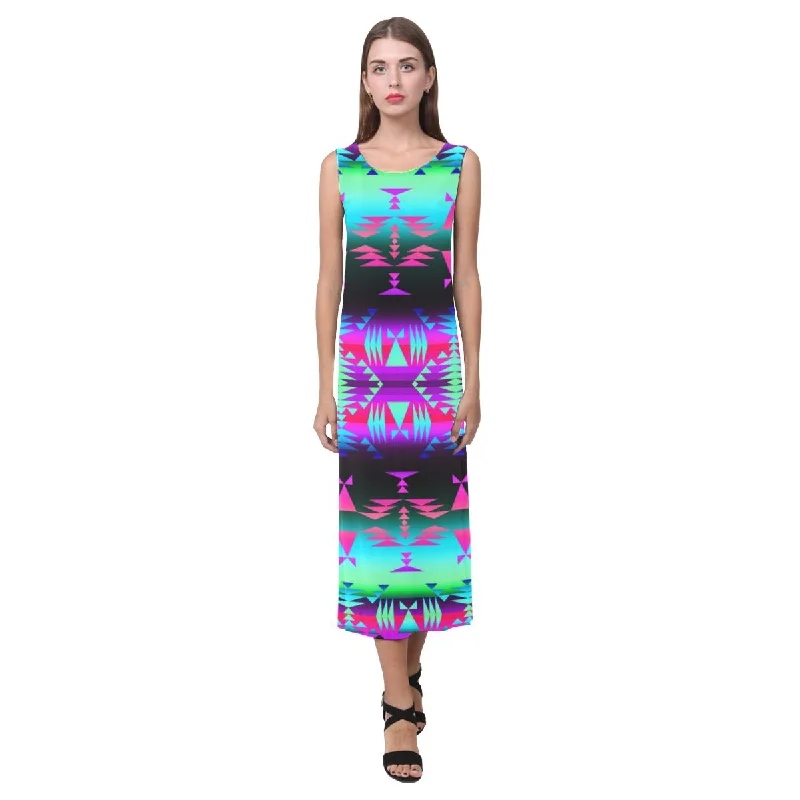 Between the Rocky Mountains Phaedra Sleeveless Open Fork Long Dress Tunics Chic fashionable Between the Rocky Mountains Phaedra Sleeveless Open Fork Long Dress Tunics Chic fashionable