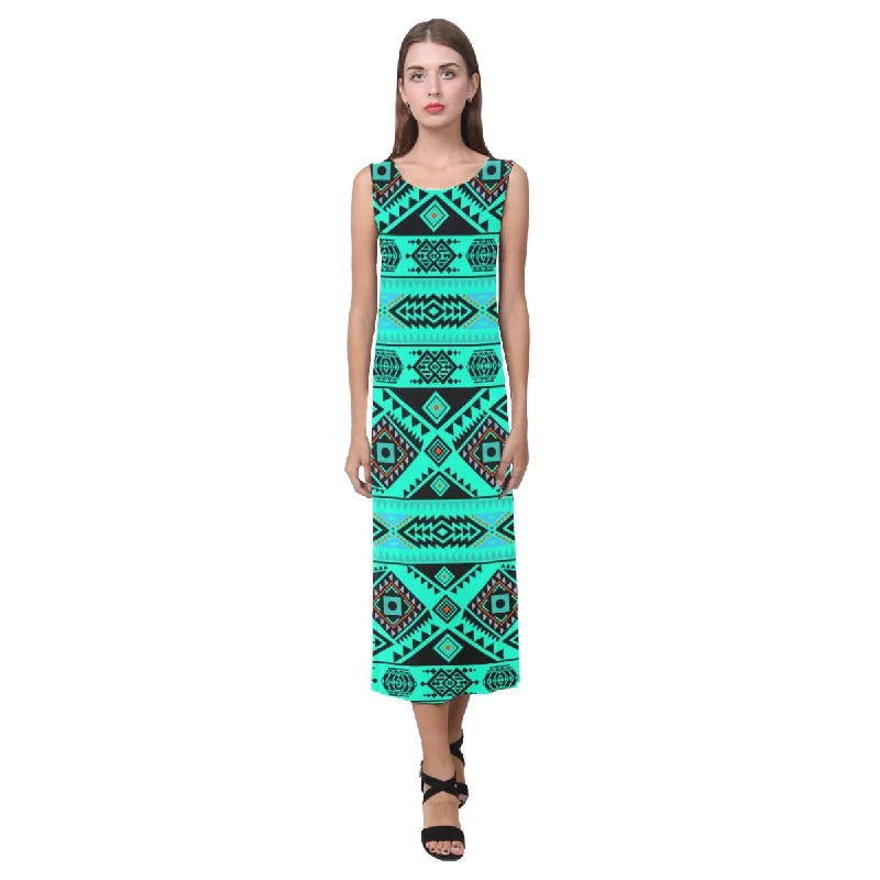 California Coast Big Seas Phaedra Sleeveless Open Fork Long Dress Tunics Summer linen California Coast Big Seas Phaedra Sleeveless Open Fork Long Dress Tunics Summer linen
