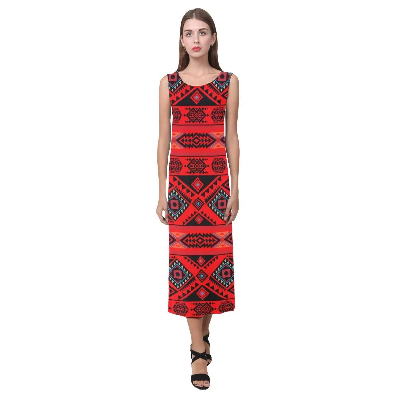 California Coast Mask Phaedra Sleeveless Open Fork Long Dress Tunics Ceremony elegant California Coast Mask Phaedra Sleeveless Open Fork Long Dress Tunics Ceremony elegant