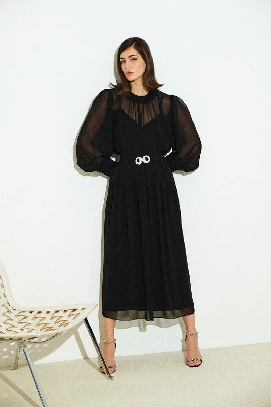 Chara Dress | Midnight Black