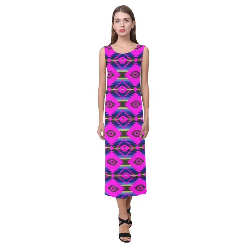 Cree Confederacy Ribbon Dress Phaedra Sleeveless Open Fork Long Dress Tunics Canvas sturdy Cree Confederacy Ribbon Dress Phaedra Sleeveless Open Fork Long Dress Tunics Canvas sturdy