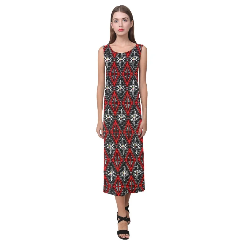 Four Directions Phaedra Sleeveless Open Fork Long Dress Shift Classic Vintage
