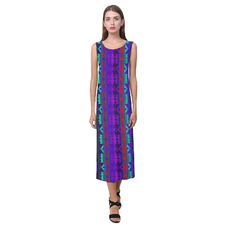 Inside the Warrior's Society Lodge Phaedra Sleeveless Open Fork Long Dress sweetheart Neckline Romantic Inside the Warrior's Society Lodge Phaedra Sleeveless Open Fork Long Dress sweetheart Neckline Romantic