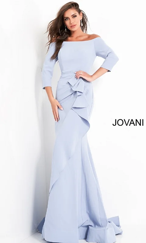 Formal Long Dress 00446 by Jovani Boatneck Modish Everyday