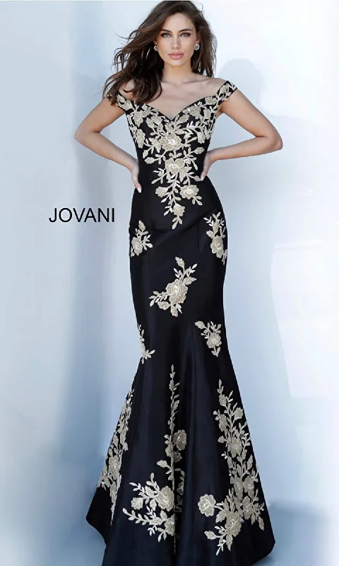 Formal Long Dress 00635 by Jovani Shift Classic Vintage