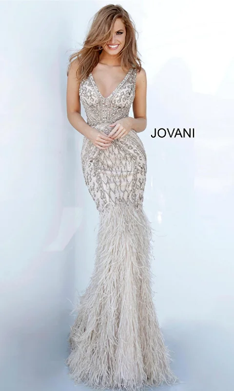 Formal Long Dress 02798 by Jovani Tunics Sophisticated sleek