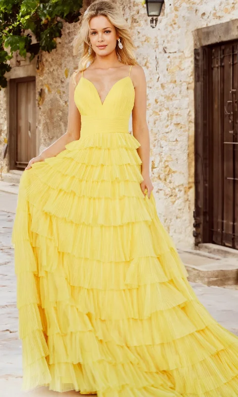 Formal Long Dress 08480 by Jovani Cowl Neckline Elegant