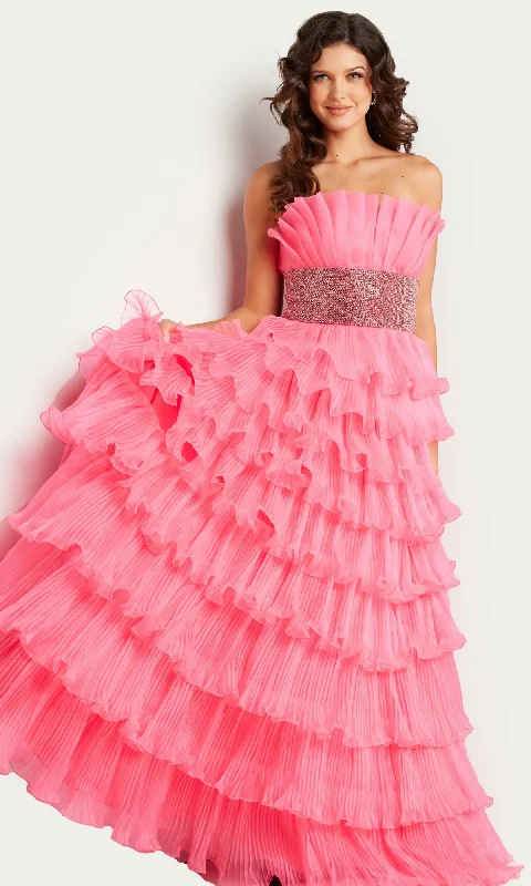 Formal Long Dress 26314 by Jovani Tunics Velvet soft