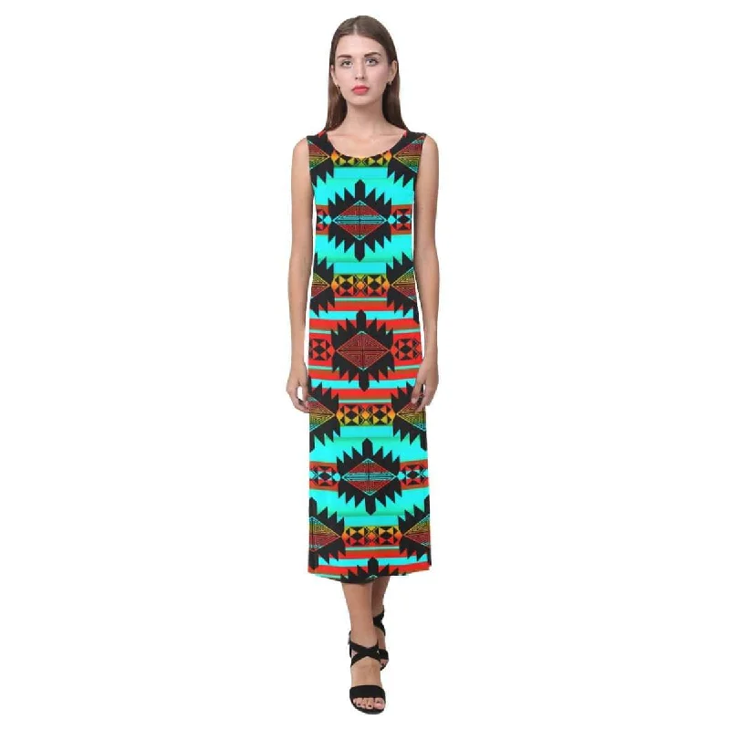 Okotoks Arrow Phaedra Sleeveless Open Fork Long Dress Tunics New arrival