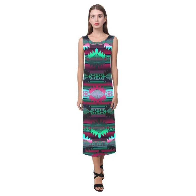 Okotoks Horizon Phaedra Sleeveless Open Fork Long Dress Tunics Recommended stylist