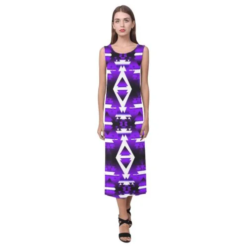 Moon Shadow Winter Camp Phaedra Sleeveless Open Fork Long Dress Tunics Cozy soft