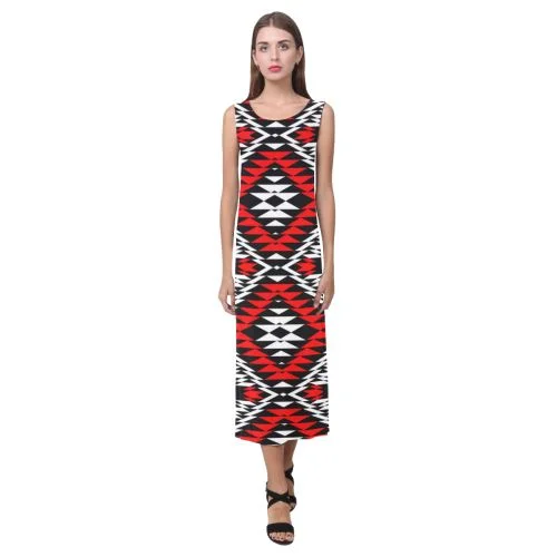 Taos Wool Phaedra Sleeveless Open Fork Long Dress Tunics Luxurious premium