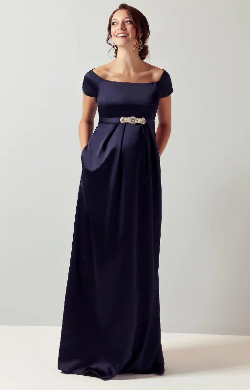Tiffany Rose Maternity Gown Aria Midnight Blue Tunics Stylish elegant