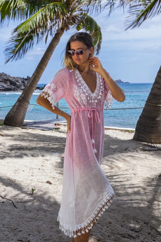 Vanita Rosa  Opra Long Dress Tunics Wedding white