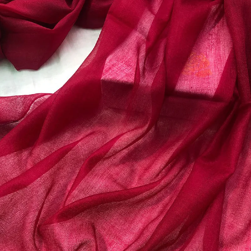 300S Red Lightweight Cashmere Shawl Wrap Cozy Knit Shawl Scarf