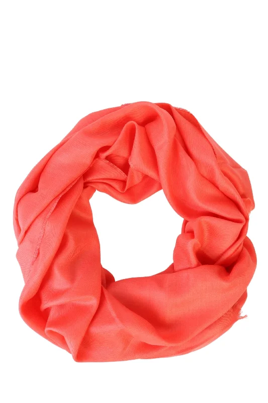 Alpaca Royal wool and silk coral shawl Cozy Knit Shawl Scarf