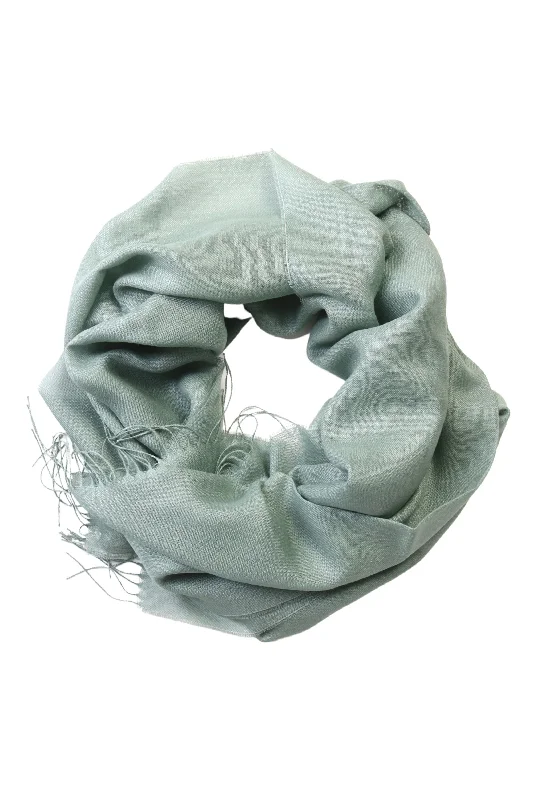 Alpaca wool and silk green shawl Soft Knit Shawl Poncho